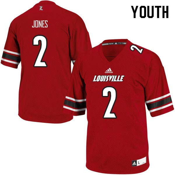 Youth Louisville Cardinals #2 Chandler Jones College Football Jerseys Sale-Red - Click Image to Close